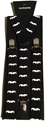 NBUSO Unisex Colored Adjustable Y-shap Suspenders