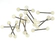 6MM Glow in the Dark Bubble Ball Barbells - White - 16MM Length - 14G - Sold Individually