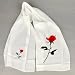 Elegant Girls Embroidered Rose Shawl Scarf Wrap