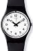 Swatch Women's Originals LB153 Black Rubber Quartz Watch with White Dial