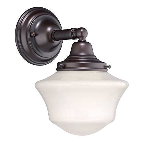 Schoolhouse Sconce in Bronze Finish from Destination Lighting