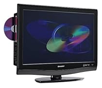 Sharp LC22DV27UT 22-Inch LCD HDTV with Built-In DVD Player, Black