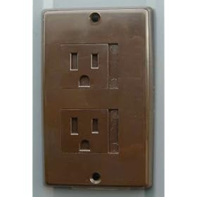 Brown DECORA CareCover Electrical Outlet Cover