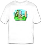 T-shirt with buildings, capital, city