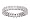 2.25 cts Princess Diamonds Eternity Band in 18k White Gold Size 4 LIFETIME WARRANTEE