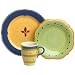 Pfaltzgraff Pistoulet Blue 12-Piece Dinnerware Set, Service for 4