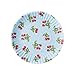 Set of 4 Red Cherries/Blue Background Reusable Melamine Plates-9