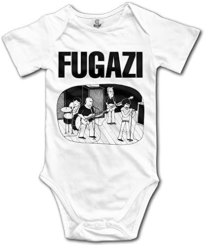 NORAL Babys Boy's/Girl's Fuggazi Band Bodysuit Baby Onesie White Size 6 M