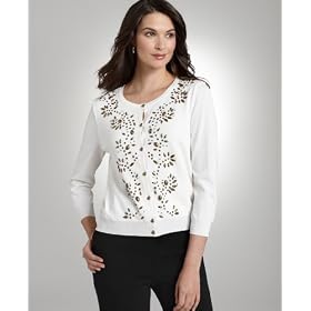 Buy Alfani Sweater, Long Sleeve Bead Embellished Cardigan by Alfani