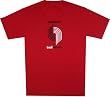 Portland Trail Blazers Vintage Red 1987 Throwback T Shirt