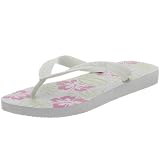 Havaianas Womens Hibisco Flip Flop,White,41/42 BR