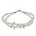 Handmade Multistrand White Pearl Bracelet With title=