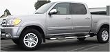 4 Deluxe Stainless Steel Oval Tubes Sidesteps for Toyota 04-06 Tundra Double Cab by Aries