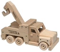 Tonka Wooden Tow Truck Playset