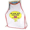 Tablier d�dicace "60 ans"