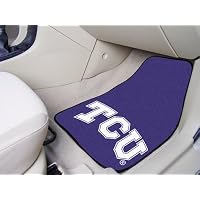 Texas Christian 2-piece Carpeted Car Mats 18