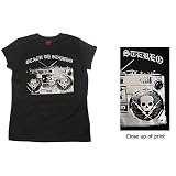 Buy Death By Stereo - GHETTOBLASTER WOMens T-shirt, Black by Death Stereo