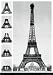 The European Collection - The Eiffel Tower Subject Poster Print, 24x36