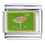 Flamingo Animal Italian Charms Bracelet Link