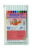 Eigenschaften Pelikan 973172 / Pelikan 973172 - Faserschreiber Colorella Duo dick und dünn 10 Stück in Plastiketui