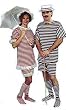 Nineties Costume Bathing Suits Hat Not included - Men shown on right (color choices)