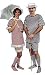 Nineties Costume Bathing Suits Hat Not included - Men shown on right (color choices)