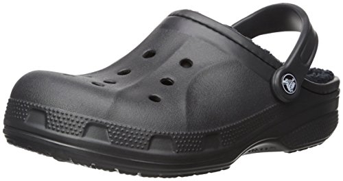 crocs Unisex Winter Clog Mule,  Black/Black, 9 US Men / 11 US Women