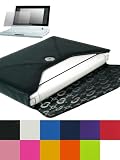 2n1 Combo - Envelope Leather Sleeve Case for Acer Aspire One 8.9 3 CELL Mini Laptop - (Compatible with - 3 CELL Standard Battery) - Acer Aspire One Laptop NOT included