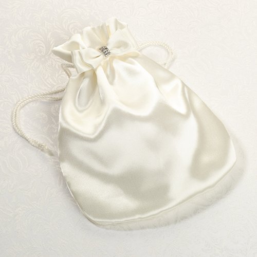 Ivory Satin Money Bag