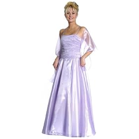Stylish Spaghetti Straps Flower Beaded Long A Line Organza Prom  Bridesmaid  Evening Dress + Scarf