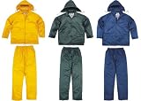 41TKJ7sixsL. SL160  Panoply Waterproof Rain Suit Jacket And Trousers With PVC Coating
