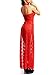 Amoretu Womens Floral Lace Lingerie Long Cheongsam Side Split Gown