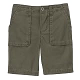 Toddler Boys' Cherokee Solid Woven Shorts - Moss Olive