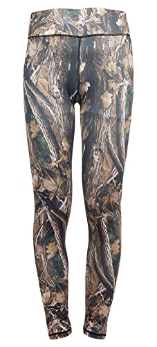 Women's Jungle Camo All Over Print Sport Running Legging High Compression 13M