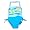 Sand N Sun - Infant Girls One Piece Swimsuit, Blue (Size 12Months)