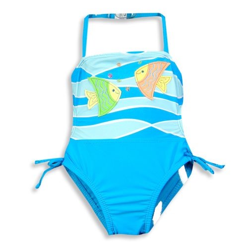 Sand N Sun - Infant Girls One Piece Swimsuit, Blue