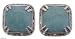 Amazonite earrings, 'True Honor' 1 W 1 L