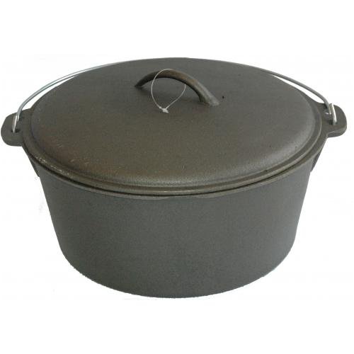 Cajun Cookware Cast Iron Pot Dutch Oven - 16 Qt.
