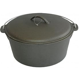 Cajun Cookware Cast Iron Dutch Oven - 12 Qt. by Cajun Cookware