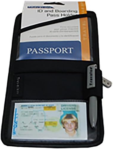 Ez Luggage Id and Boarding Pass Holder (Black)