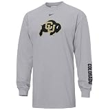 Nike Colorado Buffaloes Ash Classic Logo Long Sleeve T-shirt
