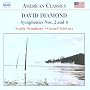 Diamond: Symphonies 2 & 4