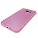 Galaxy S6 Case, [Slim Fit] JOTO Semi-transparent Cover Case for Samsung Galaxy S6 Slim, SM-G920 (2015),NEW Clear / Lightweight / Flexible Grip / Soft Slim Protective Case for Galaxy S6 (Pink)