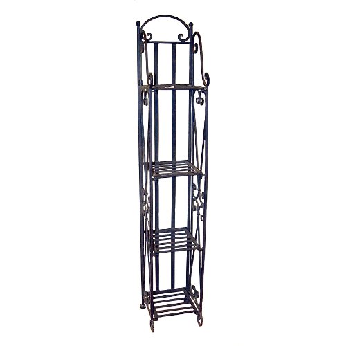 Home Decor Furniture Narrow Iron Etagere Shelf Storage