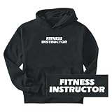 Sweatshirt Black  Word Fitness Instructor  Occupations