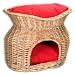 Double-Decker Kitty Basket (Holly pillow, 18x15x23)