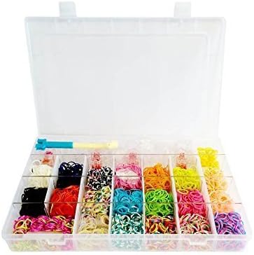 XXL Extra Large Loom bands 4400 Box Needle Loom Kit S-clips charms by luxury kit set