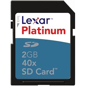 Lexar SD2GB-40-231 2 GB Platinum Secure Digital Memory Card 40x