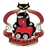 Evilkid – Bad Luck Devil Girl with 8 Ball Tits – Sticker / Decal Evilkid – Bad Luck Devil Girl with 8 Ball Tits – Sticker / Decal