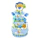 Safari Boy New Baby Diaper Cake - Shower Table Centerpiece and Gift Idea